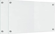 vidaXL Panou de bucătărie 2 pcs Transparent 70 x 40 cm