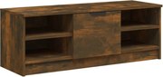 vidaXL Comodă TV, stejar fumuriu, 102x35,5x36,5 cm, lemn compozit