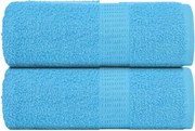 vidaXL Prosoape de baie, FROGN, 2 buc., turcoaz, 30x30 cm, 360 g/m²