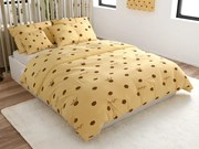 Lenjerie de pat din bumbac LOVE FOR crem Dimensiune lenjerie de pat: 70 x 90 cm | 140 x 200 cm