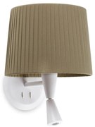 Aplica moderna design elegant SAMBA reader LED alb/verde