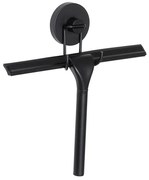 WENKO 24731100 - Racletă pentru duș VACUUM-LOC, rotundă, 24,5 x 25 cm, neagră