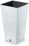 Ghiveci de flori FURU SQUARE 29,5 cm, alb, 29,5 cm