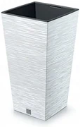 Ghiveci de flori FURU SQUARE 29,5 cm, alb, 29,5 cm