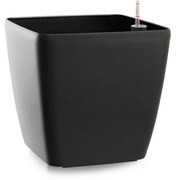 Flower Lover Ghiveci cu auto-irigare Quadrato matantracit, 22 cm, 22 cm