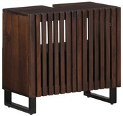 vidaXL Dulap pentru chiuveta de baie 62x34x58 cm maro lemn masiv mango