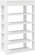 vidaXL Pantofar, alb, 60x30x98 cm, lemn prelucrat