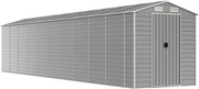 vidaXL Șopron de grădină gri deschis 191x895x198 cm, oțel galvanizat