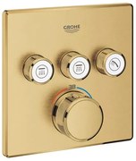 Baterie dus incastrata Grohe Grohtherm SmartControl 3 iesiri auriu periat Cool Sunrise fara corp ingropat
