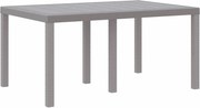 vidaXL Masă de Grădină Gri deschis 150 x 100 x 73 cm poliratan
