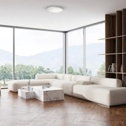 Plafonieră LED EVORA 24W, 230V, 3000/4000/6000K, Ø 30 cm, albă