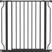 PawHut Poartă Extensibilă și Reglabilă pentru Câini, pentru Scări și Uși, din Oțel și ABS, 75-85x76 cm, Negru | Aosom Romania