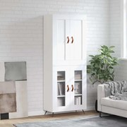 vidaXL Dulap înalt, alb, 69,5x34x180 cm, lemn compozit