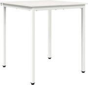 vidaXL Masă de dining Alb 70 x 70 x 75 cm Lemn de pin masiv