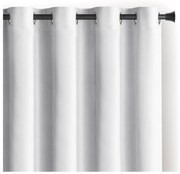 Draperie albă dimout (semi-opacă) din catifea 140x270 cm Eyelets – Restilo