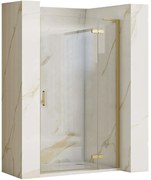 Ușă de duș Rea Hugo 100 Gold Brush + profil