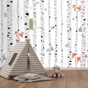 Fototapet - Pădure de mesteceni (147x102 cm)