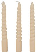 Lumânări de masă spiralate din parafină, 10 cm