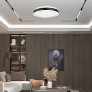 Plafonieră LED/18W/230V 4000K negru