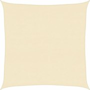 vidaXL Pânză parasolar, crem, 4,5 x 4,5 m, HDPE, 160 g/m²