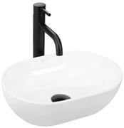REA-U3322 - Lavoar pentru montare pe blat AMELIA MINI, 26 x 38 cm, ceramică, alb lucios