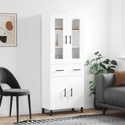 vidaXL Dulap înalt, alb, 69,5x34x180 cm, lemn compozit