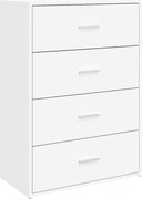 vidaXL Servantă, alb, 60x31x84 cm, lemn prelucrat