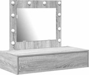 vidaXL Masă de Machiaj cu sertar Gri 83 x 40 x 70 cm Lemn compozit