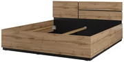 Pat matrimonial 180 cm Crossroad S32 (stejar wotan + negru). 1118257