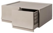 Cutie de depozitare modulară Wave twin Wood fărăroți 54,6 x 43,4 x 22 cm, Larg -  2 sertare