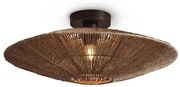 Plafoniera eco din iuta Iguazu L disc 55cm, natur