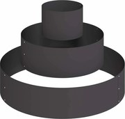 vidaXL Vază pentru Grădină Negru 90 x 90 x 20 cm Oțel laminat la rece