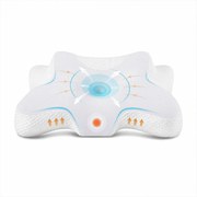 Perna cervicala ortopedica CERVI-SAN Relax memory foam pentru gat si umeri, Alb