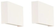Set de 2 aplice moderne albe - Otan