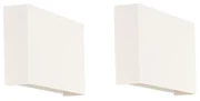 Set de 2 aplice moderne albe - Otan
