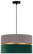 Lustră pe cablu Duolla DUO 1xE27/15W/230V d. 40 cm gri/verde/auriu