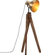 vidaXL Lampă de podea 25 W, alamă antichizată, 45x45x120 cm, E27