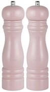 Set de 2 rasnite roz din lemn pentru sare si piper PINK