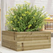 vidaXL Jardinieră de grădină, 50x50x23 cm, lemn de pin impregnat