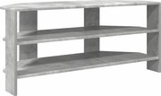 vidaXL DulapdecolțpentruTV Gri din beton 102x40,5x45cm Lemn compozit