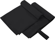 vidaXL Prosoape Sport 2 pcs Negru 50 x 30 cm Poliester și poliamidă