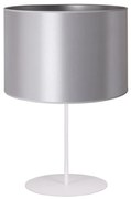 Lampă de masă Duolla CANNES 1xE14/15W/230V d. 20 cm argintiu/alb