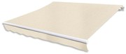 vidaXL Copertină pliabilă motorizată, 400 cm, crem