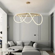 Lustra led , Neo Gold 80 cm, 70w