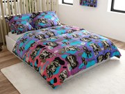 Lenjerie de pat din bumbac ARTEMIS roz-mov, 100% bumbac Dimensiune lenjerie de pat: 2 buc 70 x 90 cm | 200 x 220 cm