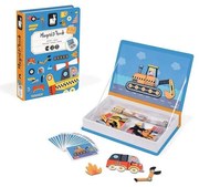 Janod - Set interactiv magnetic MAGNETIBOOK vehicule de transport