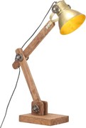 vidaXL Lampă de birou industrială, alamă, 58x18x90 cm, E27, rotund