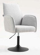 HR280N Scaun Gri Boucle cu Bază Neagră