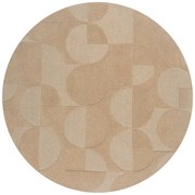 Covor bej rotund din lână ø 160 cm Gigi - Flair Rugs