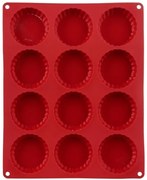 Forma din silicon Segret de Gourmet pentru prajituri, 12 prajituri, 36.9 x 26 x H 2.6 cm